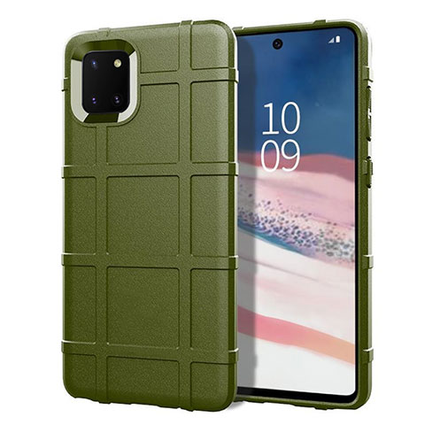 Funda Silicona Ultrafina Goma 360 Grados Carcasa para Samsung Galaxy Note 10 Lite Verde