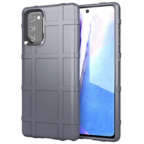 Funda Silicona Ultrafina Goma 360 Grados Carcasa para Samsung Galaxy Note 20 Plus 5G Gris