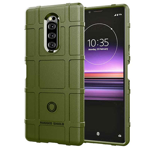 Funda Silicona Ultrafina Goma 360 Grados Carcasa para Sony Xperia 1 Verde