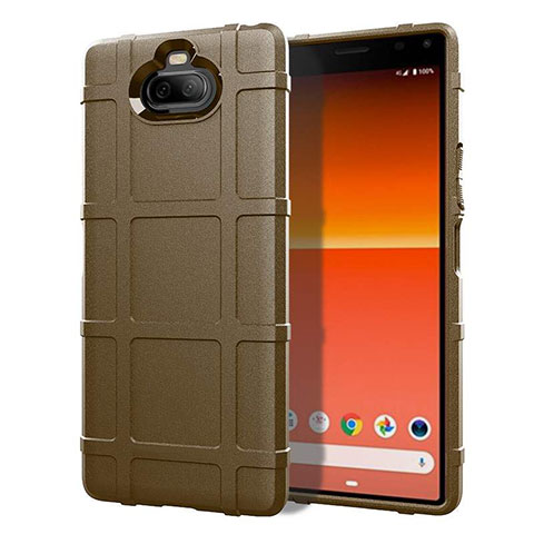 Funda Silicona Ultrafina Goma 360 Grados Carcasa para Sony Xperia 8 Marron