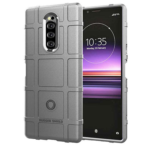 Funda Silicona Ultrafina Goma 360 Grados Carcasa para Sony Xperia XZ4 Plata