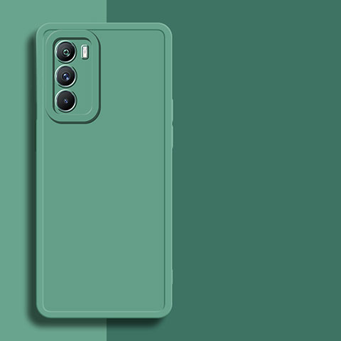 Funda Silicona Ultrafina Goma 360 Grados Carcasa para Vivo iQOO 9 SE 5G Verde