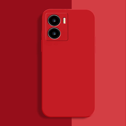 Funda Silicona Ultrafina Goma 360 Grados Carcasa para Vivo iQOO Z7x 5G Rojo