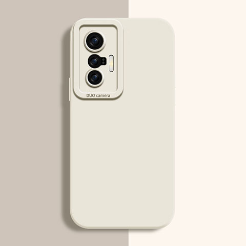 Funda Silicona Ultrafina Goma 360 Grados Carcasa para Vivo X70t Blanco