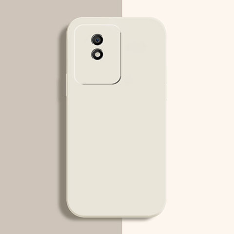 Funda Silicona Ultrafina Goma 360 Grados Carcasa para Vivo Y02 Blanco