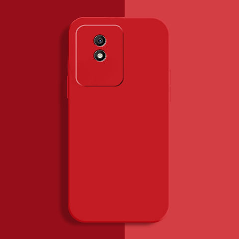 Funda Silicona Ultrafina Goma 360 Grados Carcasa para Vivo Y02 Rojo