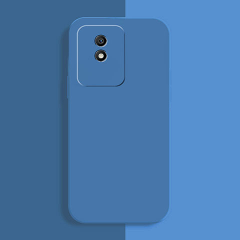 Funda Silicona Ultrafina Goma 360 Grados Carcasa para Vivo Y02A Azul