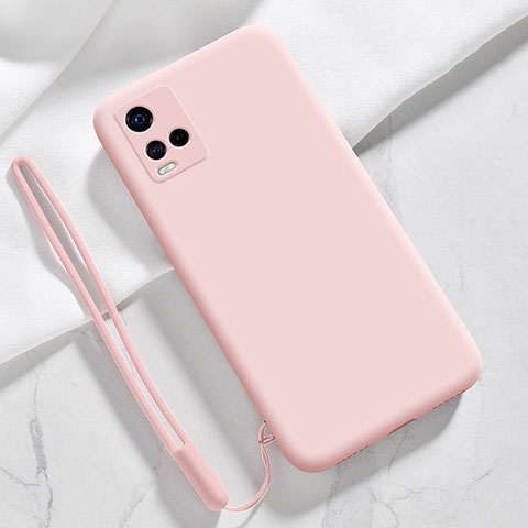 Funda Silicona Ultrafina Goma 360 Grados Carcasa para Vivo Y21G Rosa