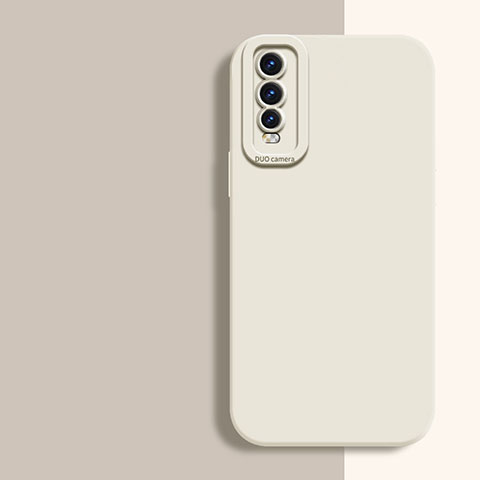 Funda Silicona Ultrafina Goma 360 Grados Carcasa para Vivo Y50t Blanco