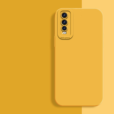 Funda Silicona Ultrafina Goma 360 Grados Carcasa para Vivo Y51s 5G Amarillo