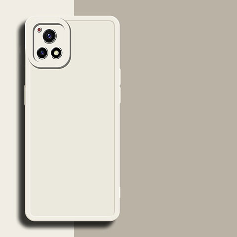 Funda Silicona Ultrafina Goma 360 Grados Carcasa para Vivo Y54s 5G Blanco