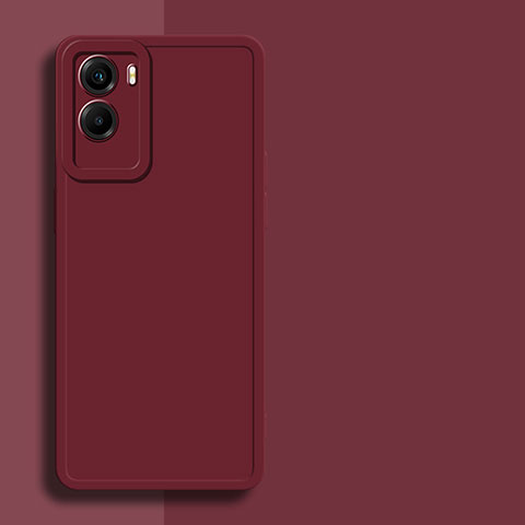 Funda Silicona Ultrafina Goma 360 Grados Carcasa para Vivo Y55s (2021) Rojo