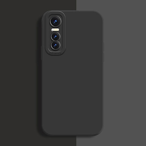 Funda Silicona Ultrafina Goma 360 Grados Carcasa para Vivo Y73s 5G Negro