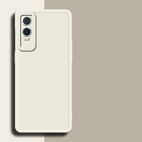 Funda Silicona Ultrafina Goma 360 Grados Carcasa para Vivo Y76s 5G Blanco