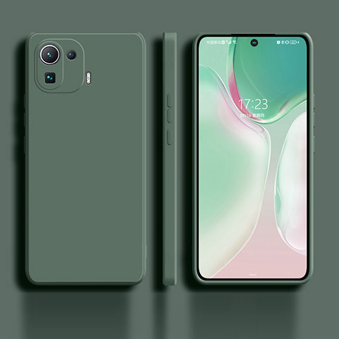 Funda Silicona Ultrafina Goma 360 Grados Carcasa para Xiaomi Mi 11 Pro 5G Verde