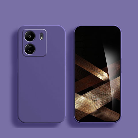 Funda Silicona Ultrafina Goma 360 Grados Carcasa para Xiaomi Poco C65 Morado