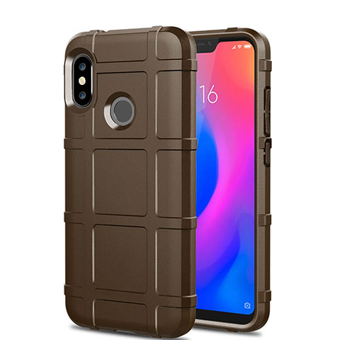 Funda Silicona Ultrafina Goma 360 Grados Carcasa para Xiaomi Redmi 6 Pro Marron