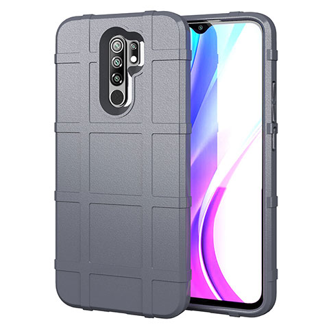 Funda Silicona Ultrafina Goma 360 Grados Carcasa para Xiaomi Redmi 9 Prime India Gris