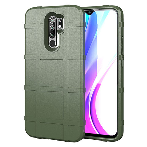 Funda Silicona Ultrafina Goma 360 Grados Carcasa para Xiaomi Redmi 9 Prime India Verde