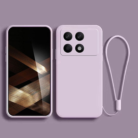 Funda Silicona Ultrafina Goma 360 Grados Carcasa para Xiaomi Redmi K70 5G Morado