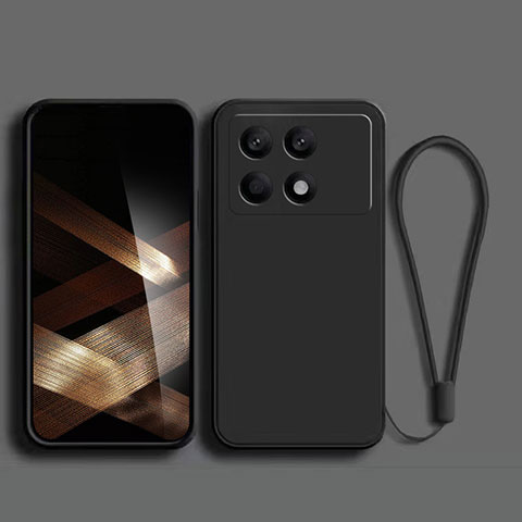 Funda Silicona Ultrafina Goma 360 Grados Carcasa para Xiaomi Redmi K70 5G Negro