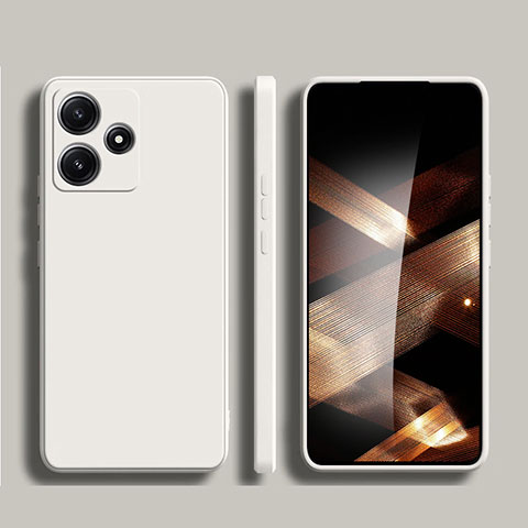 Funda Silicona Ultrafina Goma 360 Grados Carcasa para Xiaomi Redmi Note 12R 5G Blanco