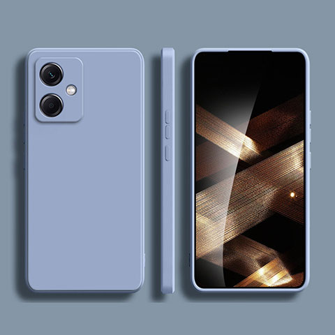 Funda Silicona Ultrafina Goma 360 Grados Carcasa para Xiaomi Redmi Note 12R Pro 5G Gris Lavanda