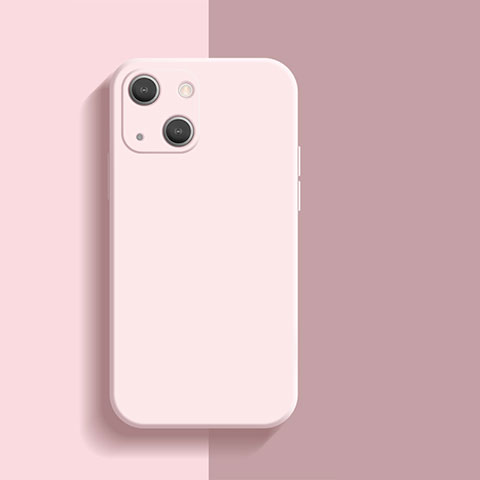 Funda Silicona Ultrafina Goma 360 Grados Carcasa S01 para Apple iPhone 15 Plus Rosa