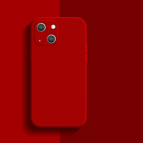 Funda Silicona Ultrafina Goma 360 Grados Carcasa S01 para Apple iPhone 15 Rojo