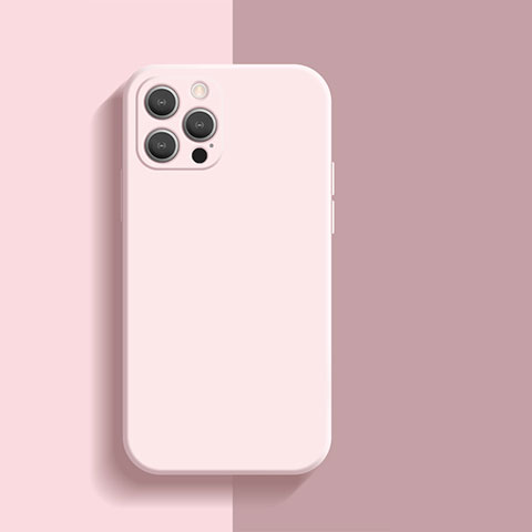 Funda Silicona Ultrafina Goma 360 Grados Carcasa S01 para Apple iPhone 16 Pro Rosa