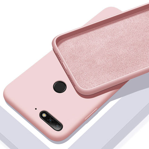 Funda Silicona Ultrafina Goma 360 Grados Carcasa S01 para Huawei Honor 7A Oro Rosa