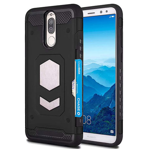 Funda Silicona Ultrafina Goma 360 Grados Carcasa S01 para Huawei Mate 10 Lite Negro