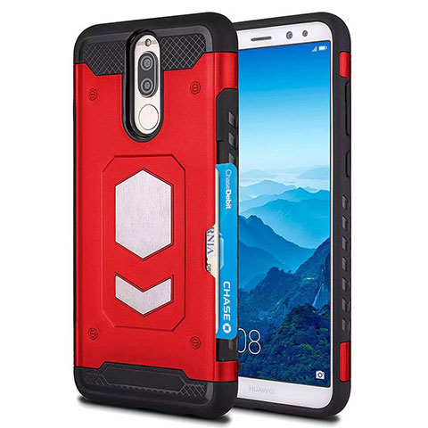 Funda Silicona Ultrafina Goma 360 Grados Carcasa S01 para Huawei Nova 2i Rojo