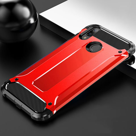 Funda Silicona Ultrafina Goma 360 Grados Carcasa S01 para Huawei Y9 (2019) Rojo