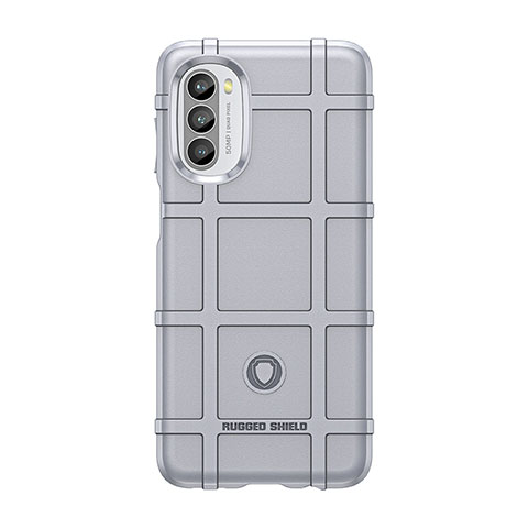 Funda Silicona Ultrafina Goma 360 Grados Carcasa S01 para Motorola Moto Edge (2022) 5G Gris