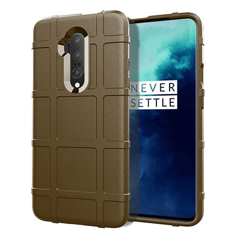 Funda Silicona Ultrafina Goma 360 Grados Carcasa S01 para OnePlus 7T Pro 5G Marron