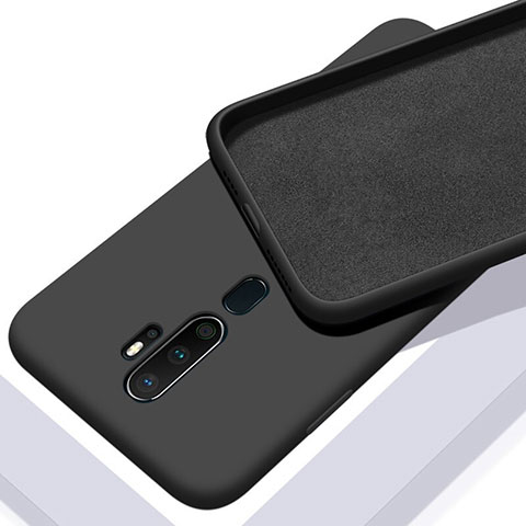 Funda Silicona Ultrafina Goma 360 Grados Carcasa S01 para Oppo A11 Negro