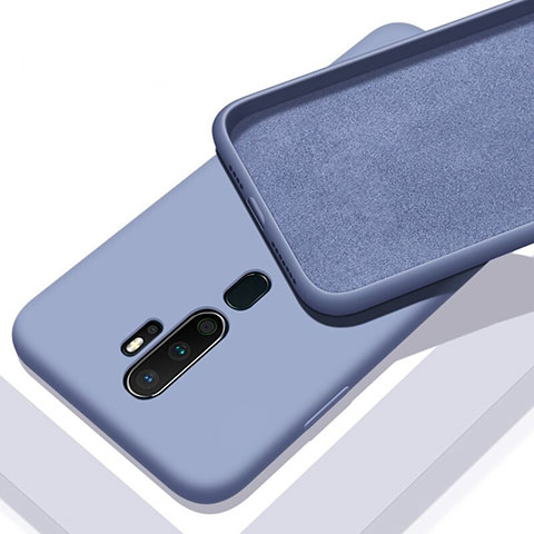 Funda Silicona Ultrafina Goma 360 Grados Carcasa S01 para Oppo A5 (2020) Gris