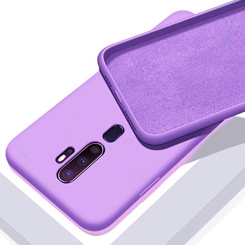 Funda Silicona Ultrafina Goma 360 Grados Carcasa S01 para Oppo A5 (2020) Morado