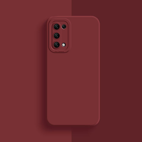 Funda Silicona Ultrafina Goma 360 Grados Carcasa S01 para Oppo A93 5G Rojo