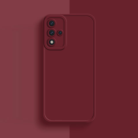 Funda Silicona Ultrafina Goma 360 Grados Carcasa S01 para Oppo A93s 5G Rojo