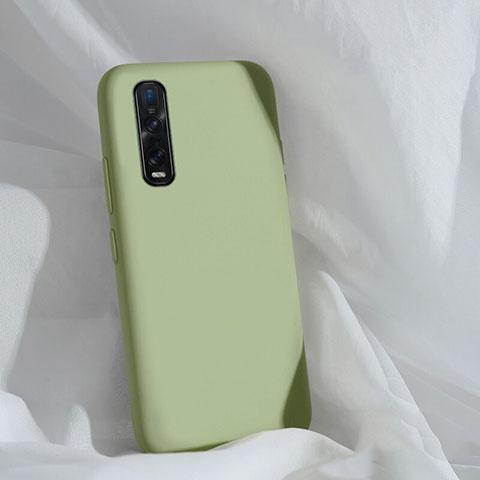 Funda Silicona Ultrafina Goma 360 Grados Carcasa S01 para Oppo Find X2 Pro Verde