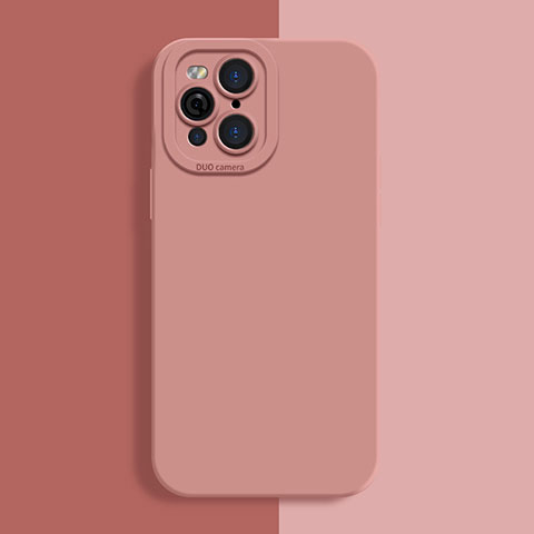 Funda Silicona Ultrafina Goma 360 Grados Carcasa S01 para Oppo Find X3 5G Rosa