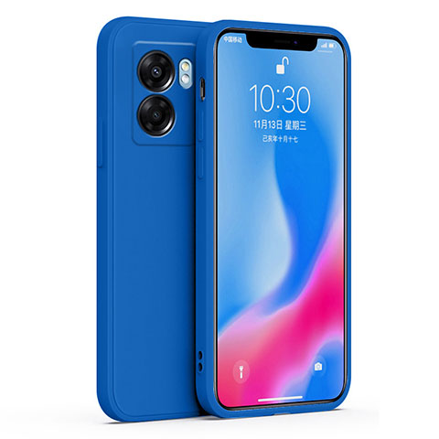 Funda Silicona Ultrafina Goma 360 Grados Carcasa S01 para Oppo K10 5G India Azul