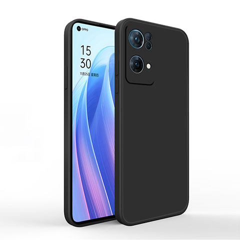 Funda Silicona Ultrafina Goma 360 Grados Carcasa S01 para Oppo Reno7 Pro 5G Negro