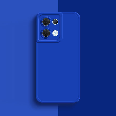 Funda Silicona Ultrafina Goma 360 Grados Carcasa S01 para Oppo Reno8 5G Azul