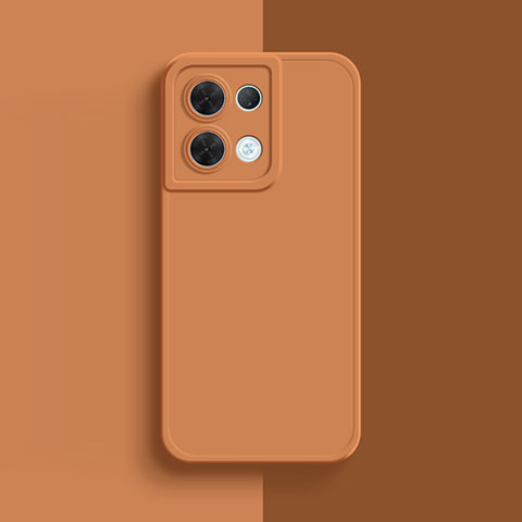 Funda Silicona Ultrafina Goma 360 Grados Carcasa S01 para Oppo Reno8 5G Naranja