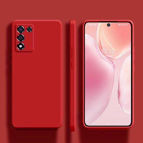 Funda Silicona Ultrafina Goma 360 Grados Carcasa S01 para Realme 9 SE 5G Rojo