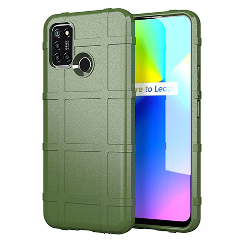 Funda Silicona Ultrafina Goma 360 Grados Carcasa S01 para Realme C17 Ejercito Verde