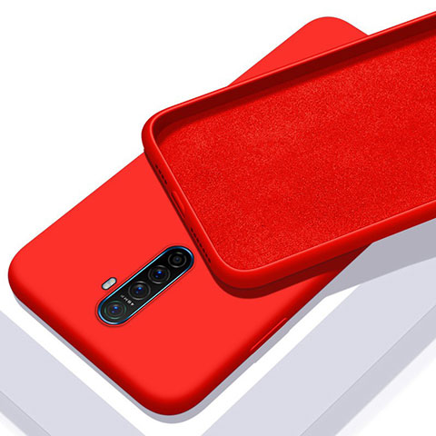 Funda Silicona Ultrafina Goma 360 Grados Carcasa S01 para Realme X2 Pro Rojo